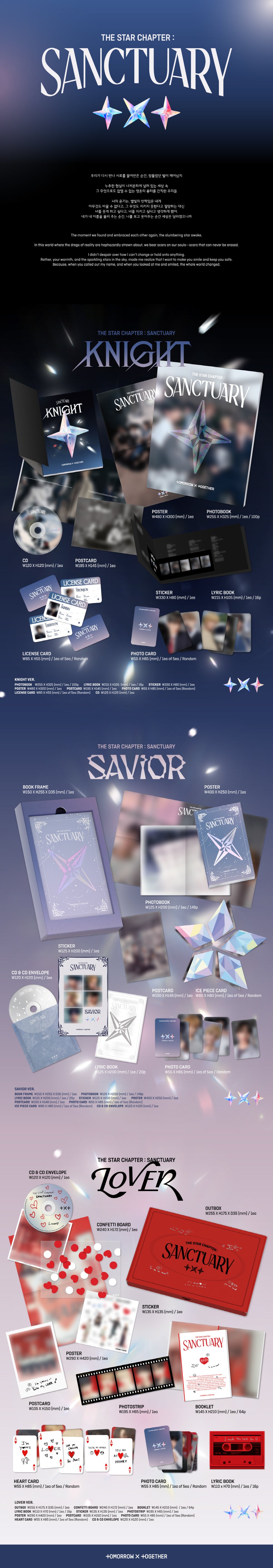 [Album specifications] A total of 3 versions (KNIGHT / SAVIOR / LOVER Ver.) [KNIGHT Ver.] - Photobook: 1 type / W255 X H32...