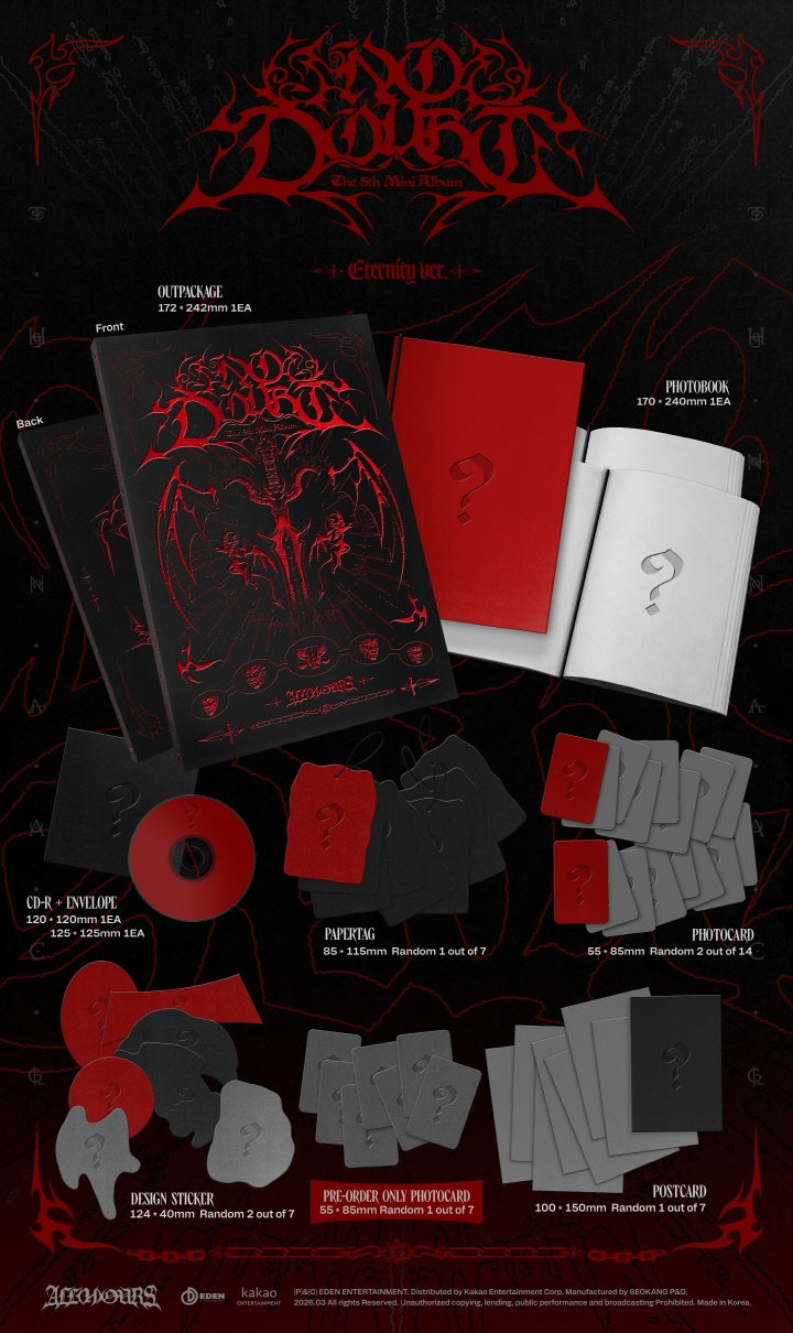 *Album specifications - Out package: 172*242*14mm / 1 type (image varies by version) - Photobook: 170*240*6mm / 1 type (im...