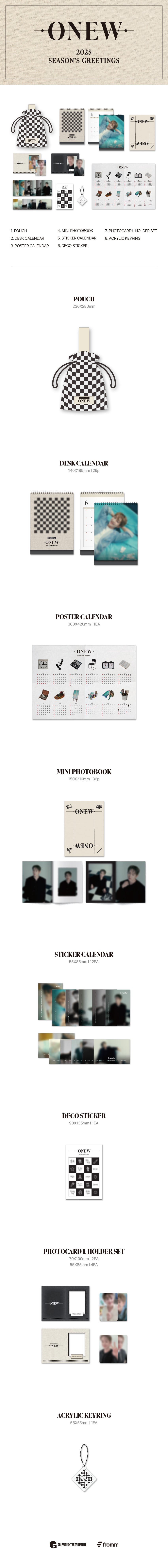 [Product Composition] POUCH / DESK CALENDAR / POSTER CALENDAR MINI PHOTOBOOK / STICKER CALENDAR / DECO STICKER PHOTOCARD L...