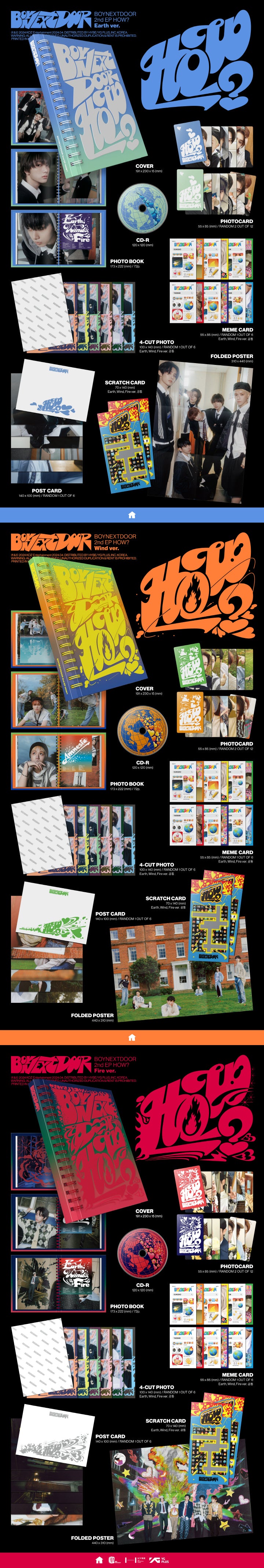 1 CD
1 Photo Book (72 pages)
1 Postcard (random out of 6 types)
1 Meme Card (random out of 6 types)
2 Photo Cards (random ...