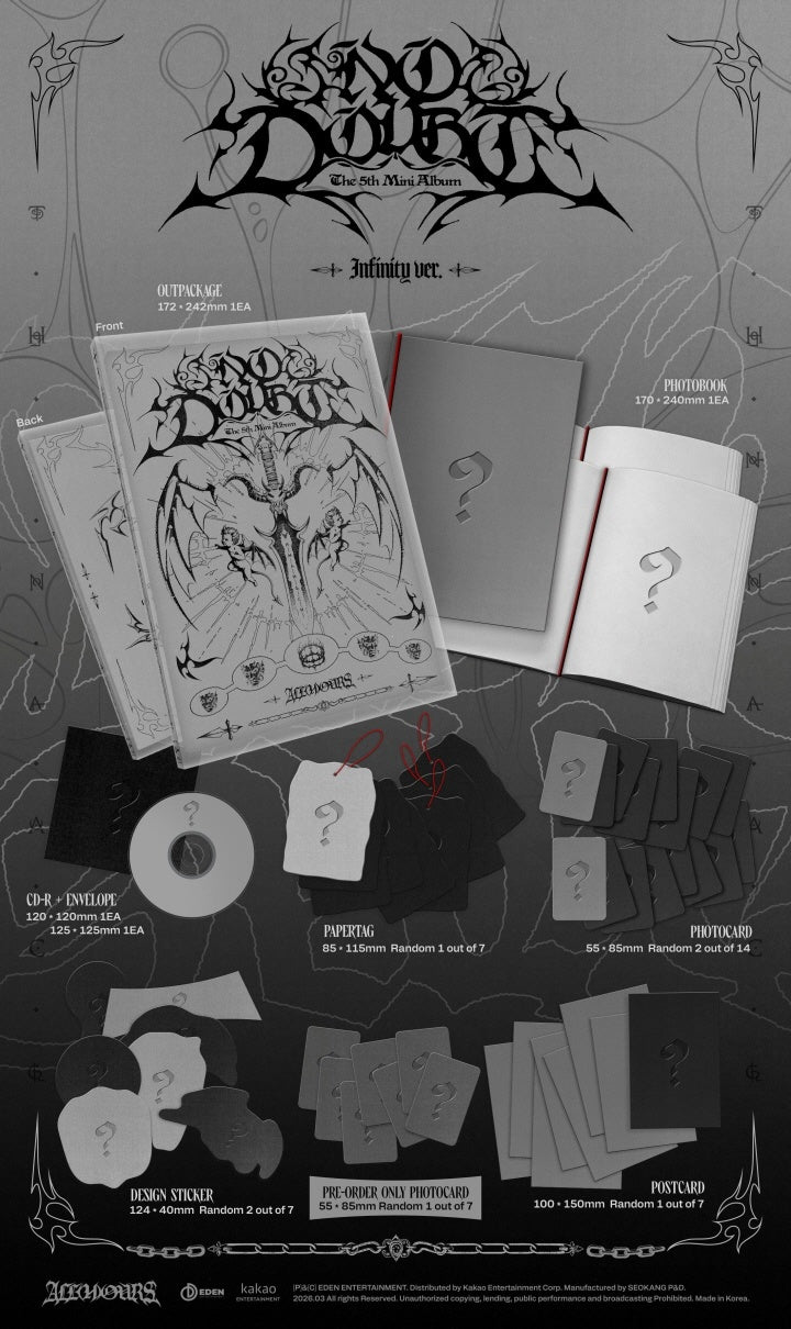 *Album specifications - Out package: 172*242*14mm / 1 type (image varies by version) - Photobook: 170*240*6mm / 1 type (im...