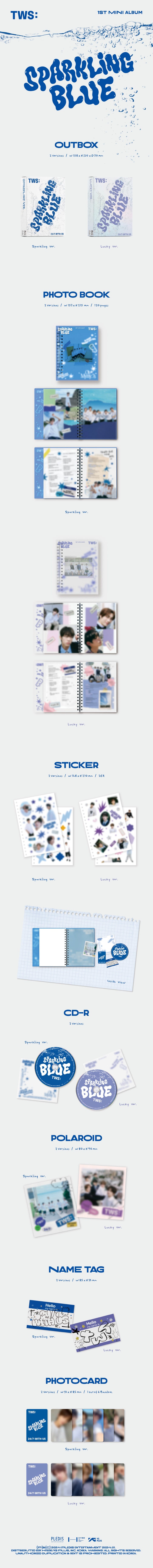 1 CD
1 Photo Book (120 pages)
2 Stickers
1 Polaroid
1 Name Tag
1 Photo Card (random out of 6 types)